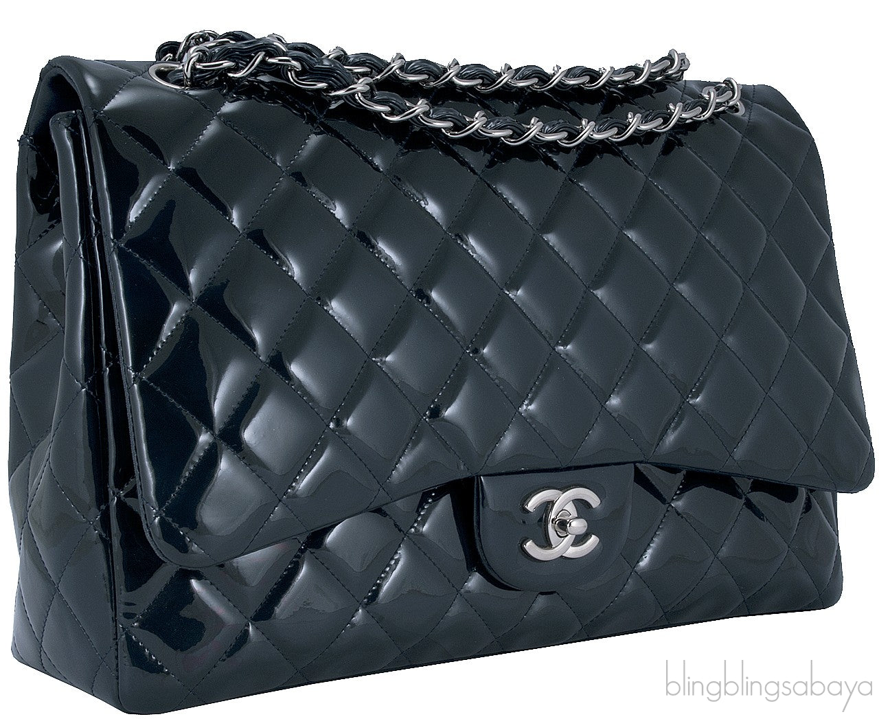 Dark Army Green Maxi Flap Bag