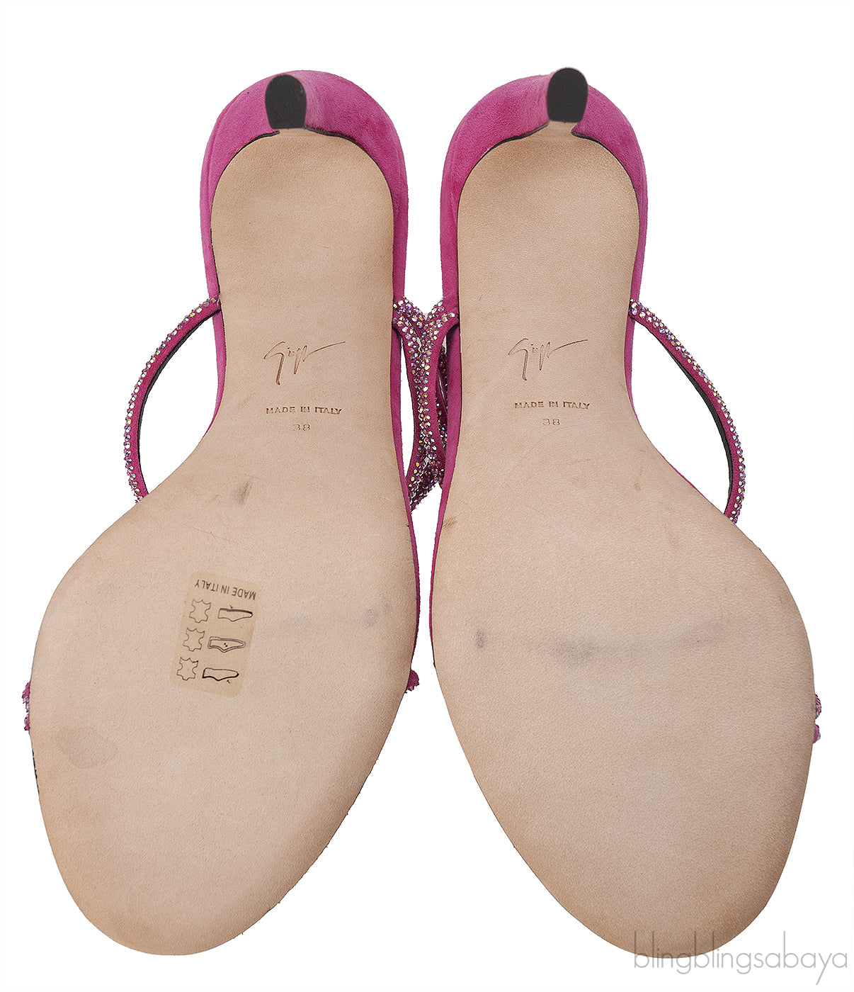 Pink Julianne Crystal Embellished Sandals