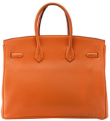 Birkin 40 Orange Togo GHW