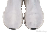 Speed Stretch-knit White High Top Kids Sneakers