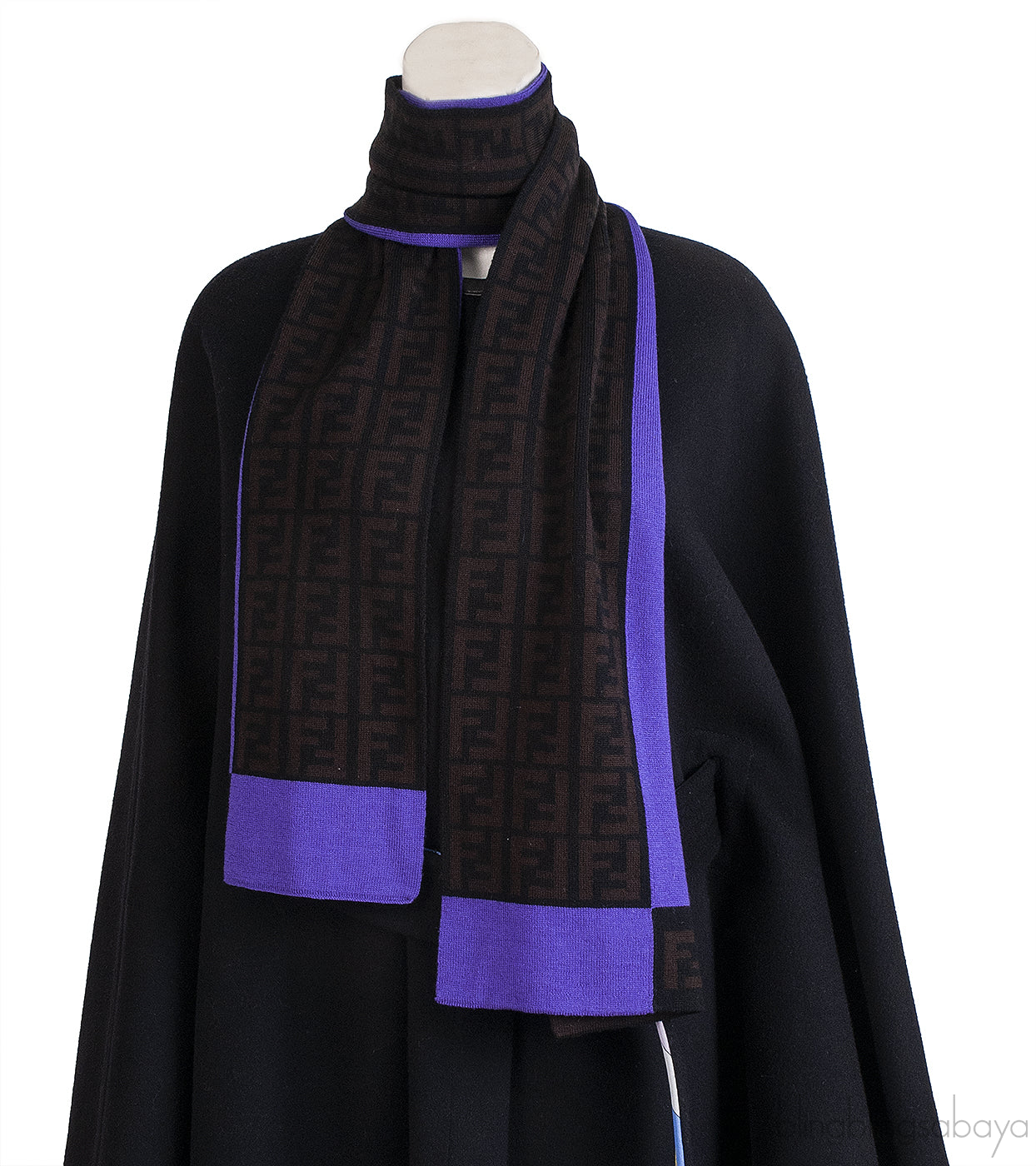 Fendi FF Wool Long Scarf & Gloves