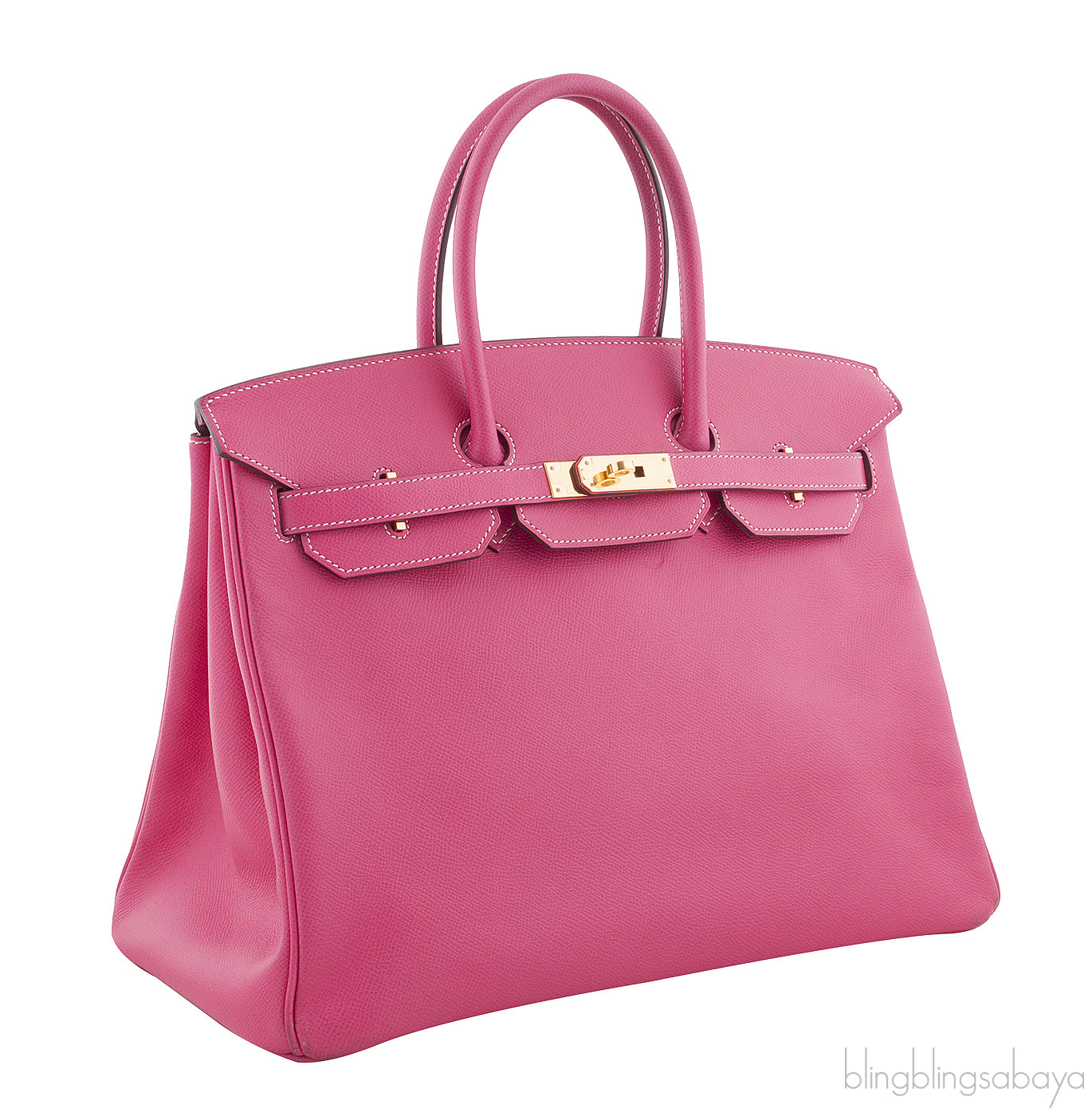 Birkin 35 Epsom Rose Tyrien GHW