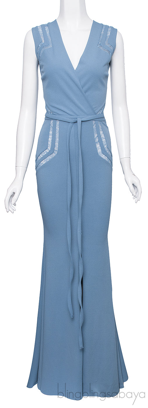 Sleeveless Wrap Maxi Dress