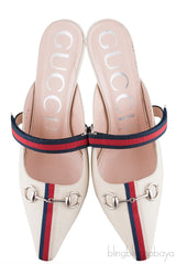 Emma Off-White Leather Mules