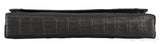 Grey Long Crocodile Clutch
