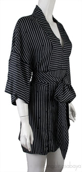 Black Stripe Tunic Dress
