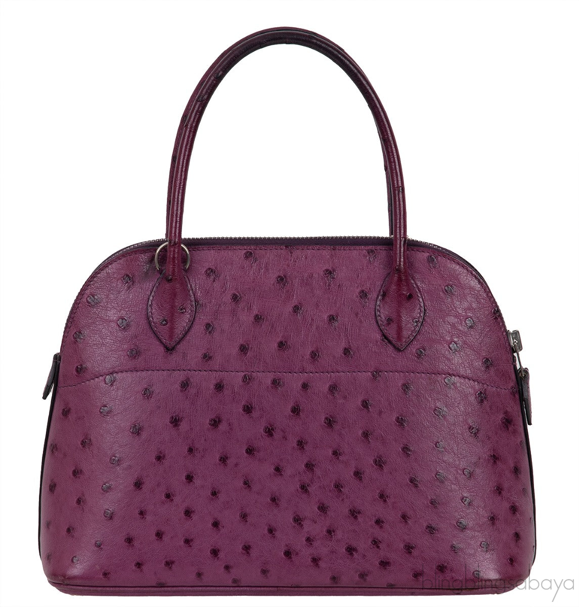 Bolide 27 Purple Ostrich Bag PHW