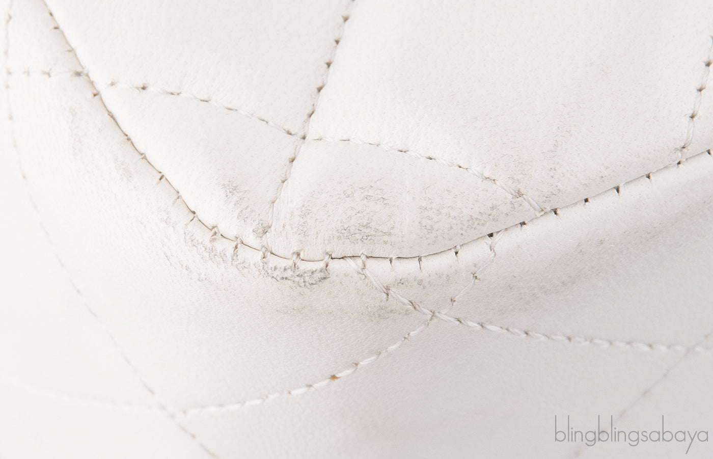 White Jumbo Flap Bag
