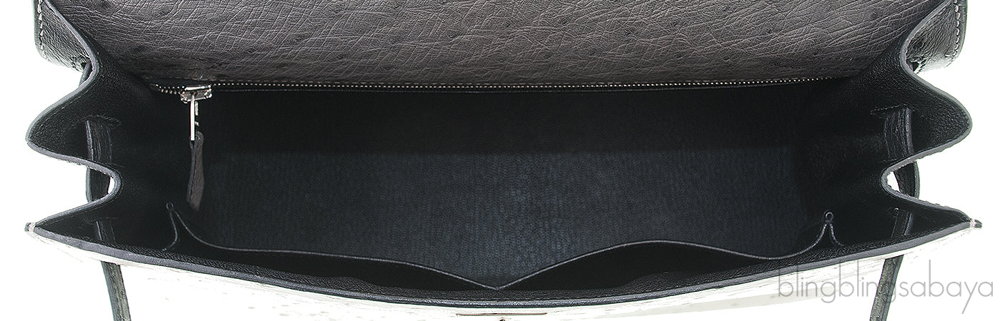 Kelly 32 Tri-color Ostrich PHW