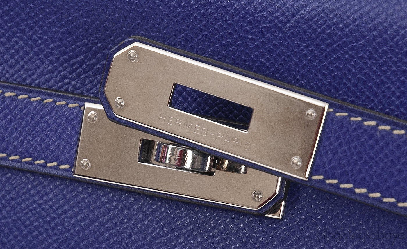 Kelly 35 Blue Iris Epsom Retourne PHW