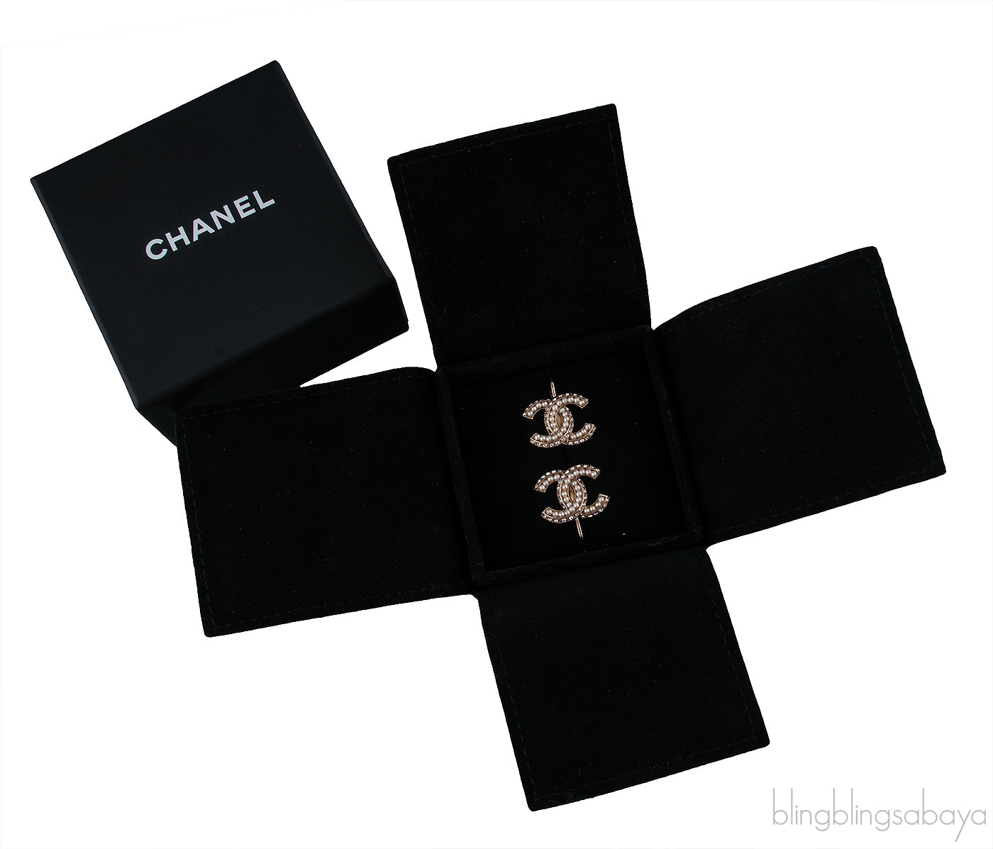 CC Pearl Crystal Earrings