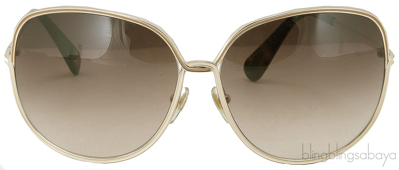 Oversized Gold Sunglasses
