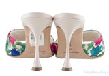 White Flower Embroidered Sandals