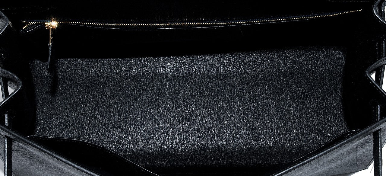 Kelly 35 Black Sellier Epsom GHW