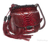 Gucci Red Python Nouveou Mini Shoulder Bag
