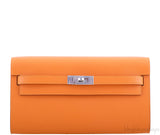 Kelly Classique To Go Wallet Apricot PHW