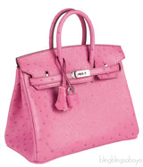 Birkin 25 Fuchsia Ostrich PHW