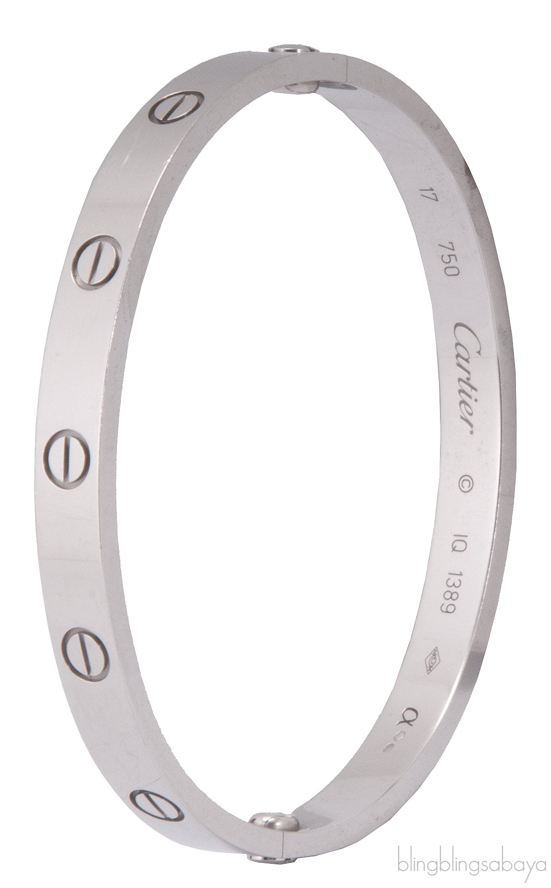 White Gold LOVE Bracelet