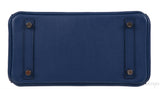 Hermes Birkin 25 Touch Blue Marine Matte Alligator and Blue Sapphire Taurillon Novillo GHW