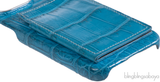 Card Holder Blue Crocodile iPhone 15 Pro Max Case