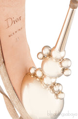 Square Toe Crystal Vamp Heels