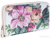 Dolce & Gabbana Floral Zip Around Continental Wallet