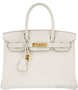 Birkin 30 Craie Togo GHW