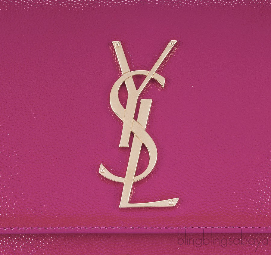 Fuchsia Pink Monogrammed Clutch