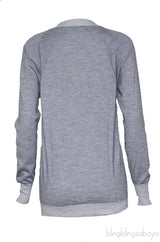 Grey Cashmere Cardigan