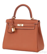 Kelly 25 Gold Togo Retourne GHW
