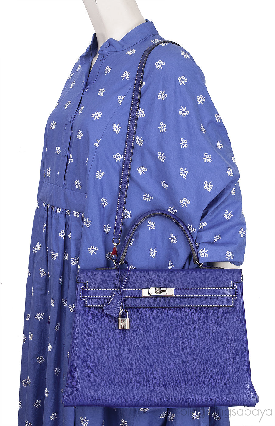 Kelly 35 Blue Iris Epsom Retourne PHW