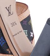 Multicolor Monogram Printed Sandals