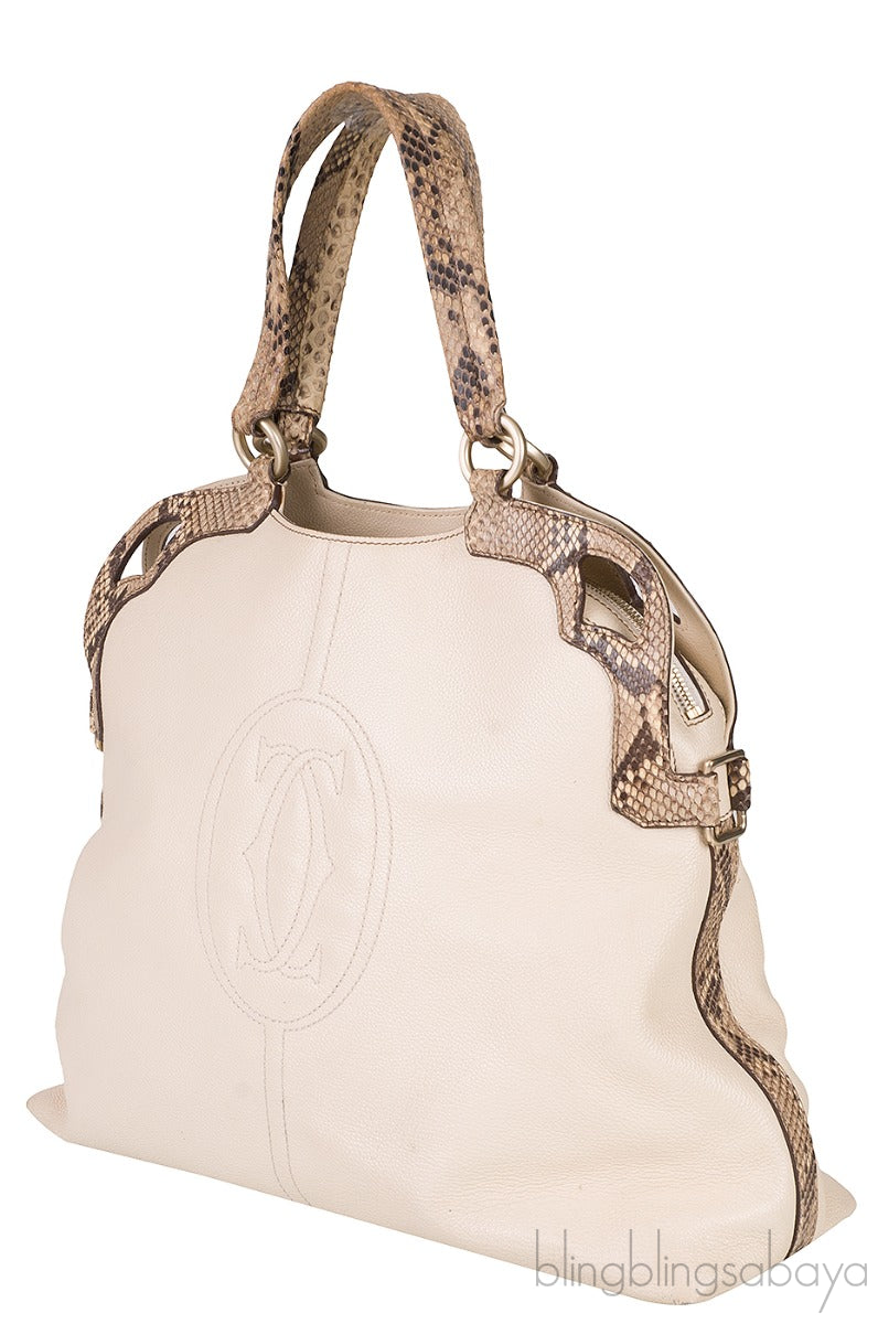 Python Trimmed Marcello De Cartier Bag