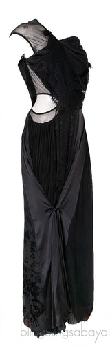 Black Cut-out Maxi Dress