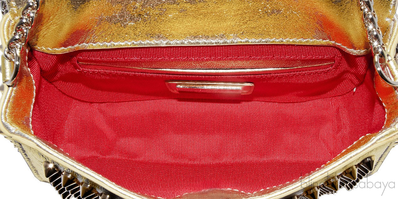 Sweet Charity Gold Studs Mini Bag