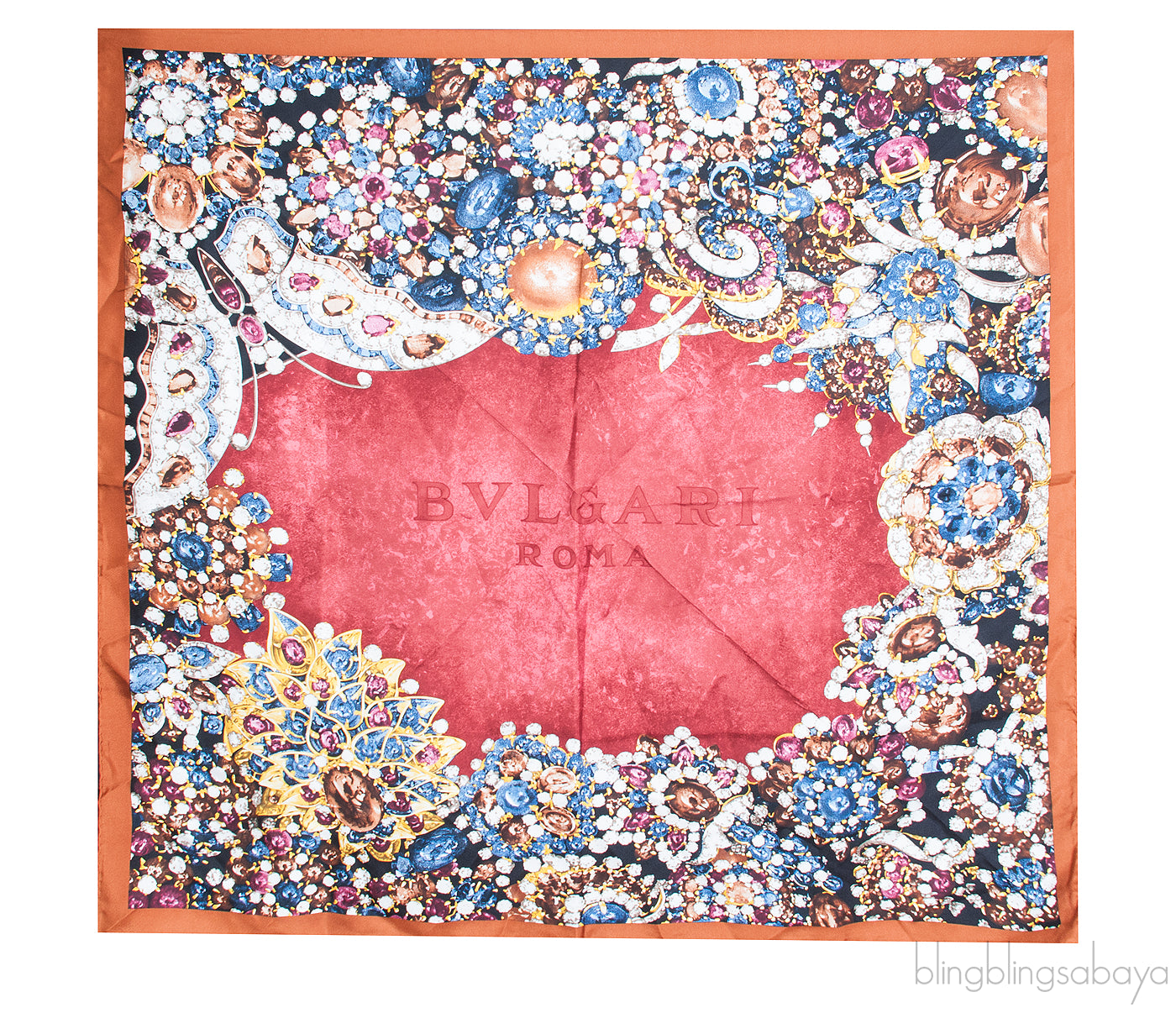 Jewel Print Square Scarf