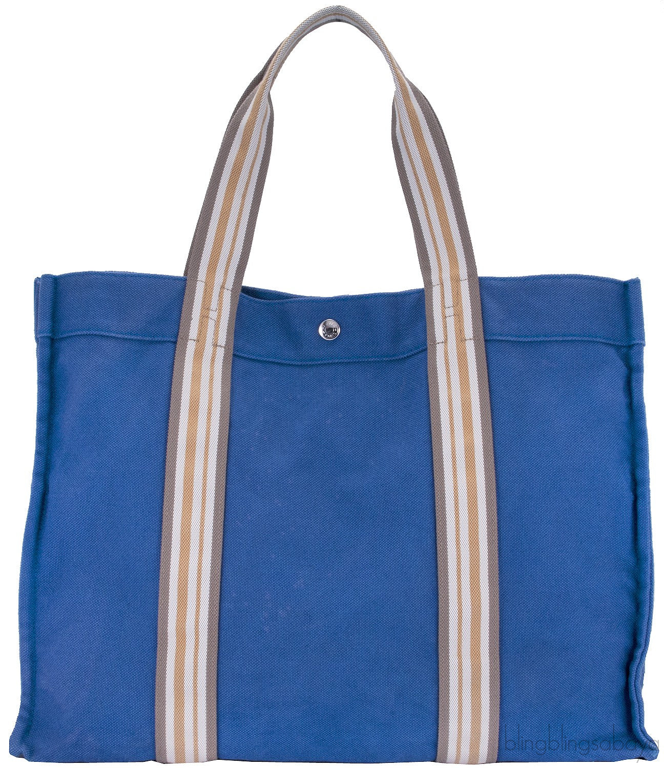 Blue Cotton Canvas Tote