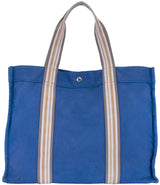 Blue Cotton Canvas Tote