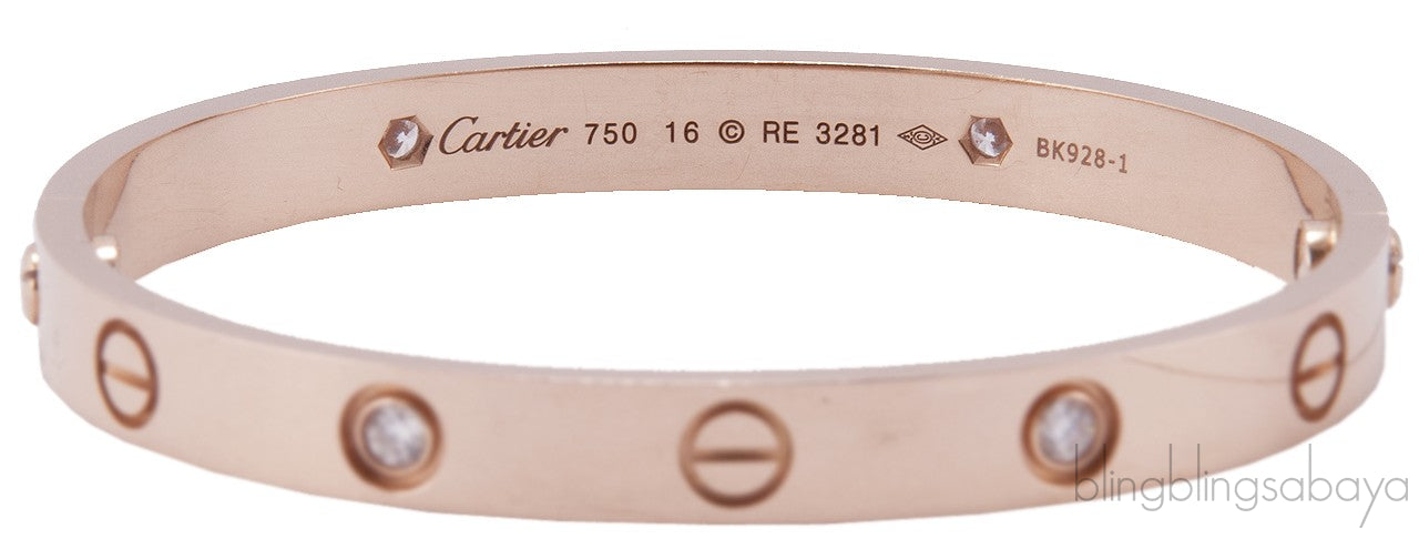 Rose Gold LOVE Diamond Bracelet