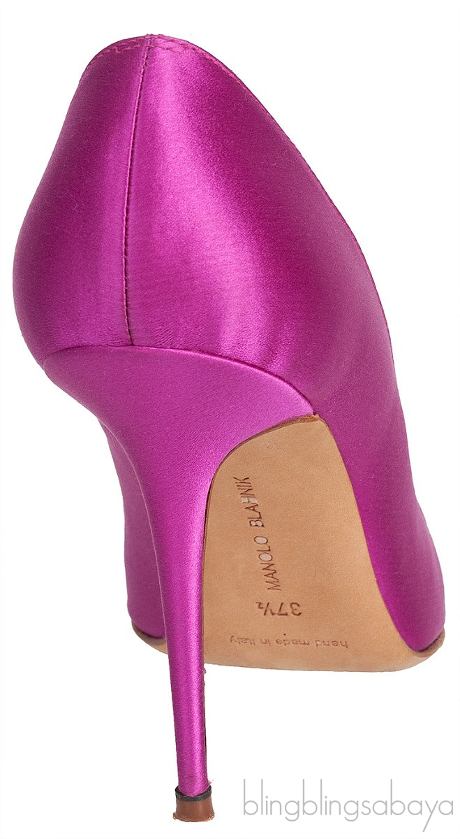 Borlak Fuchsia Satin Heels