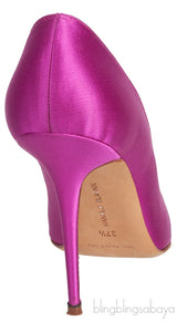 Borlak Fuchsia Satin Heels