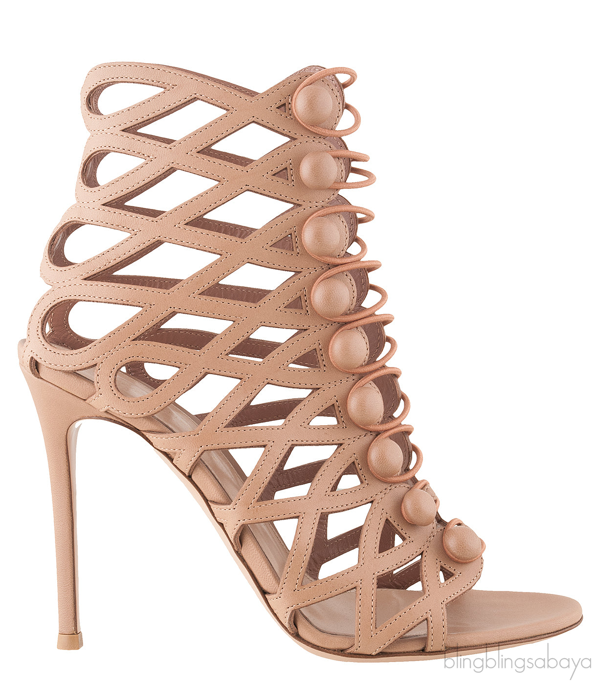 Nude Vendome Cage Sandals