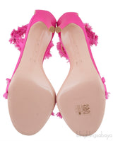 Portifino Fuchsia Fringed Sandals