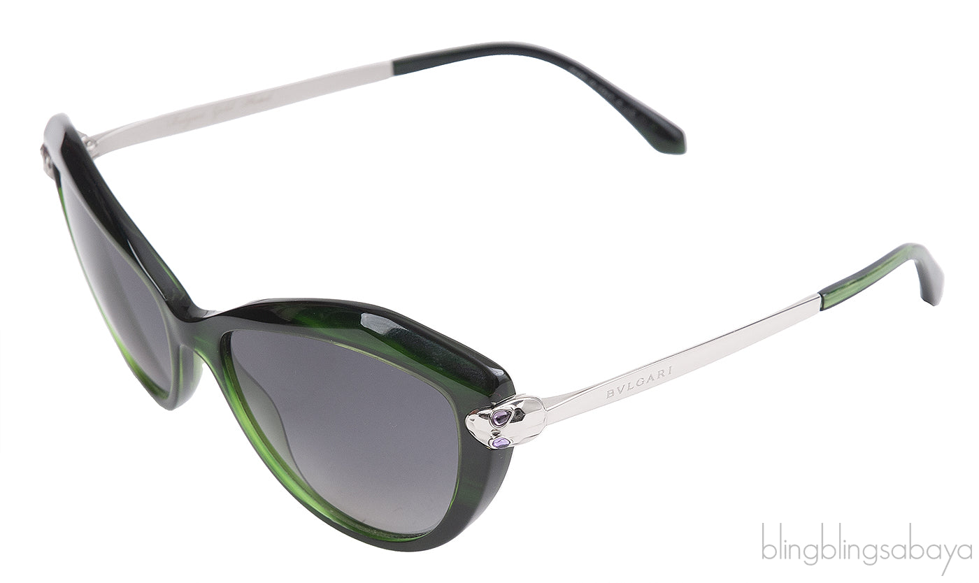 Bvlgari BV8186KB-827-T3 Polarized Green Sunglasses