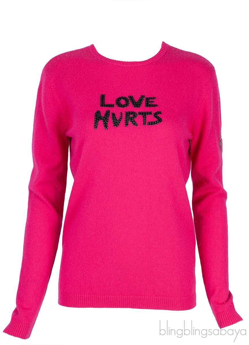 Long Hurts Fuchsia Pink Sweatshirt