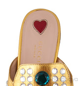 Princetown Jewelled Metallic Gold