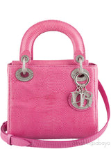 Lady Dior Pink Mini Lizard