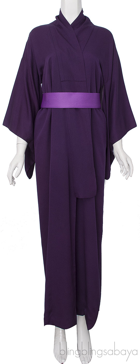 Purple Textured Kimono