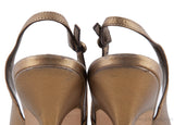 Tribtoo Gold Slingback Pump