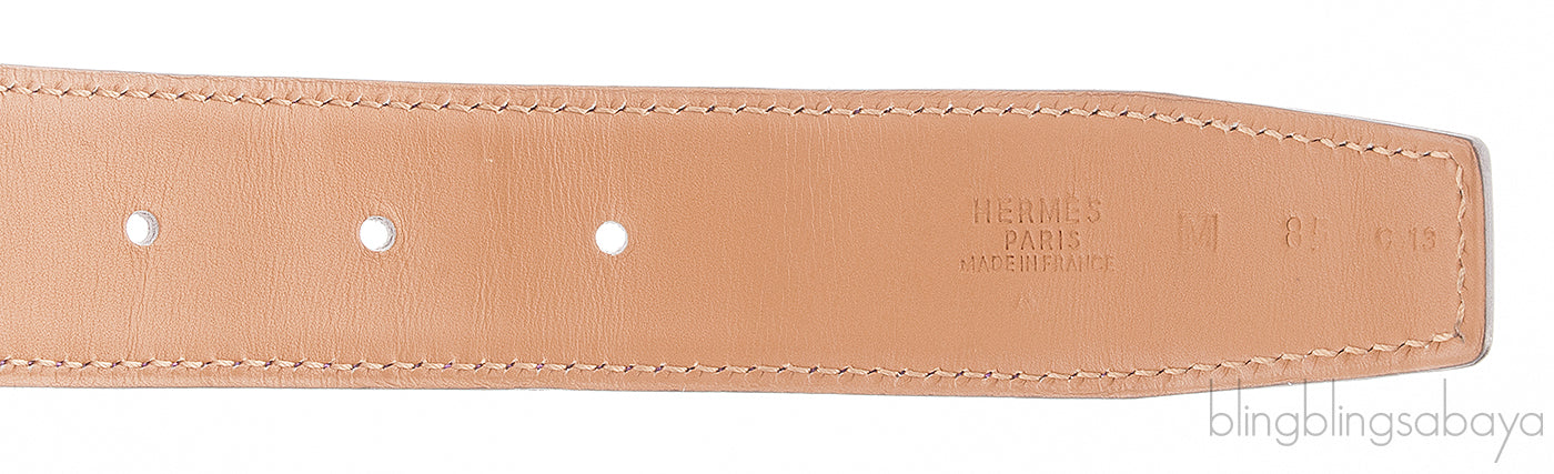H Belt Amethyst Crocodile